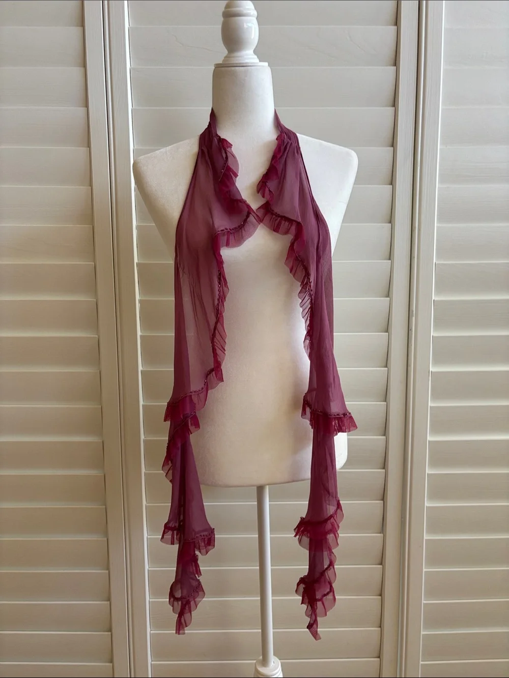 Betsey Johnson silk scarf